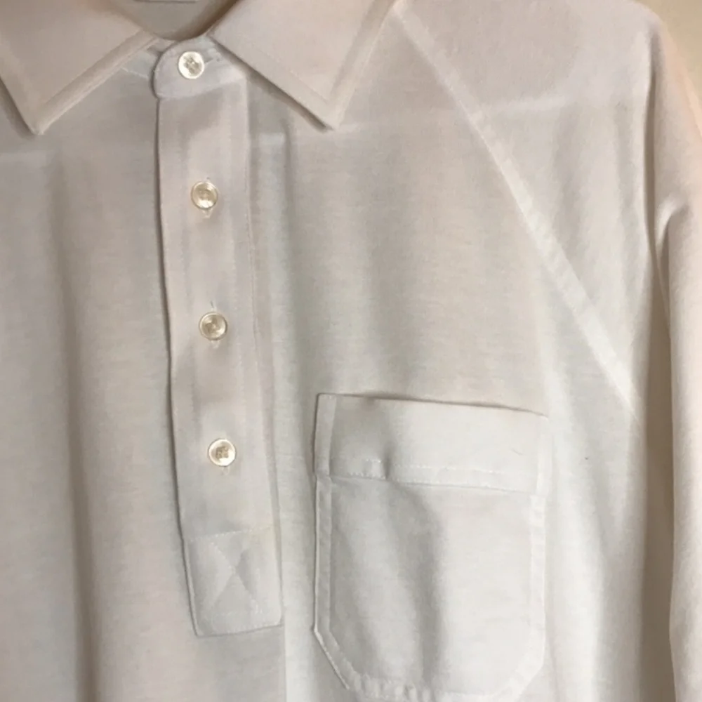 White Polo Shirt Tennis Golf Preppy Old Money Quiet Luxury Country Club Y2K New